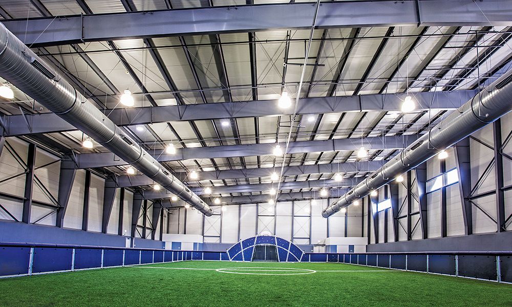 Custom metal building athletic facility