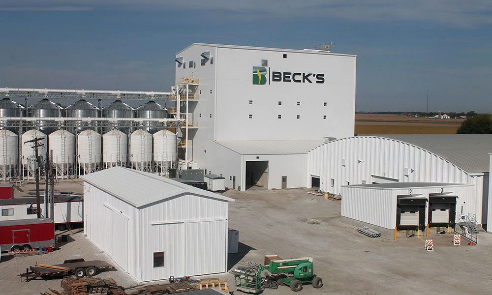 Pre-engineered seed processing buildings