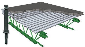 Steel Building Mezzanine Detail