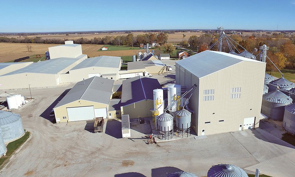 Custom steel buildings for seed processing complex