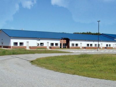 Multiple steel building school complex