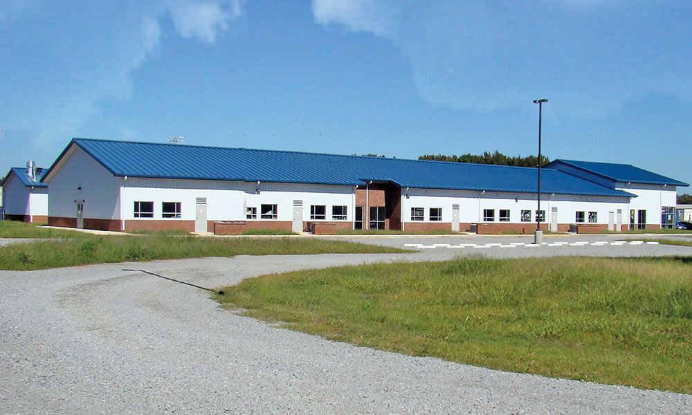 Multiple steel building school complex