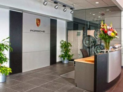 Porsche dealership steel building