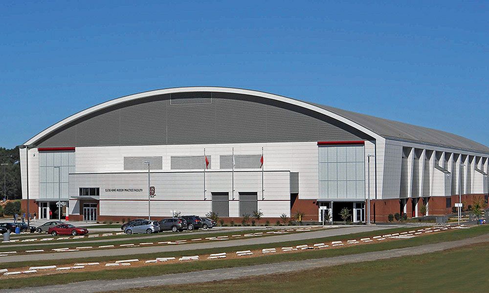 NCU Practice Building - custom steel building