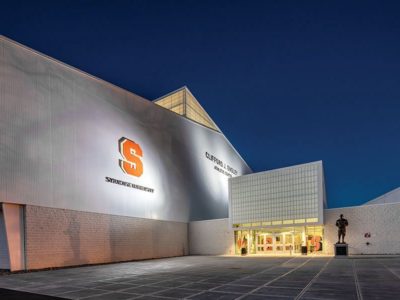 University athletic center with insulated metal panels