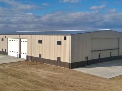 Custom Steel Farm Maintenance Building