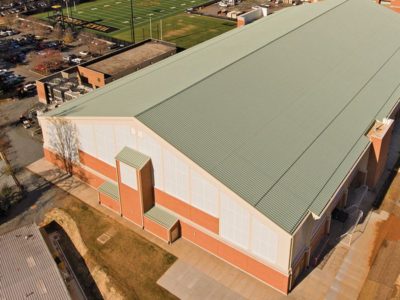 Aerial View - Steel Building Athletic Facility