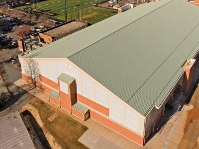 Aerial View - Steel Building Athletic Facility