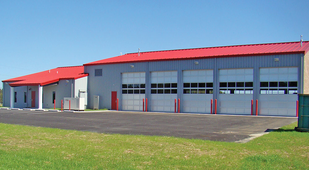 Fire Station Custom Building with Clear Span Truck Bays