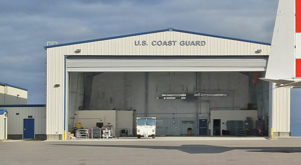 USCG clear span hangar building