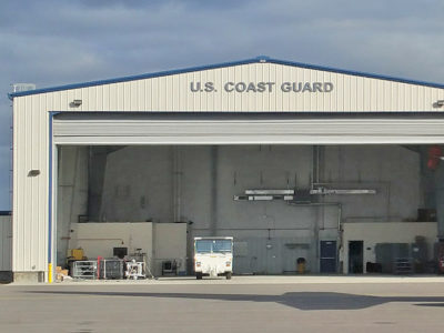USCG clear span hangar building