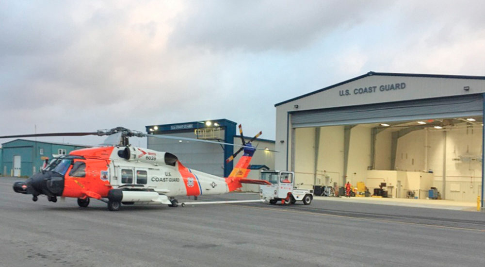 US Cost Guard Steel Hangar Building