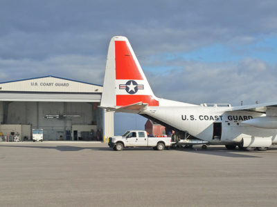 US Coast Guard hangar metal building