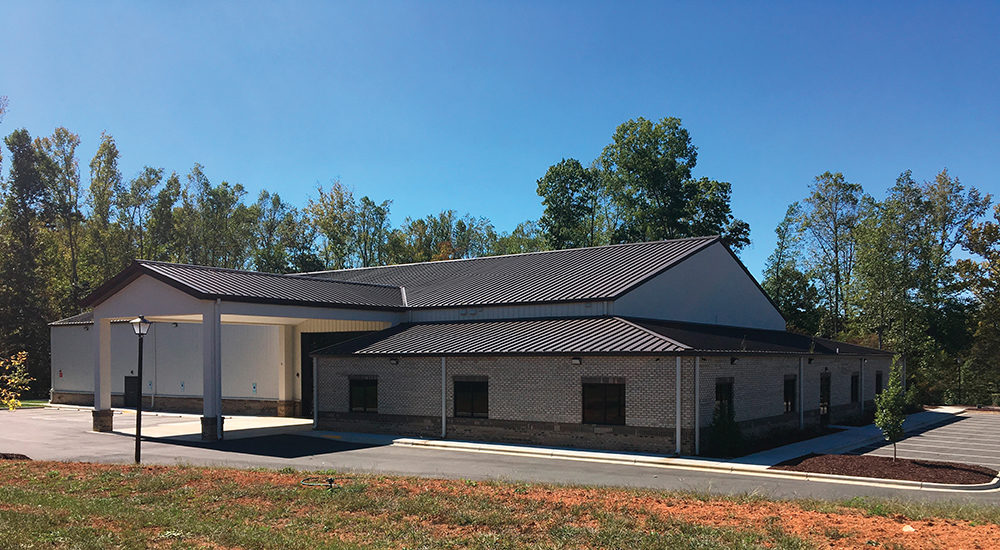 Gable Style Church Building with Hipped Lean-To