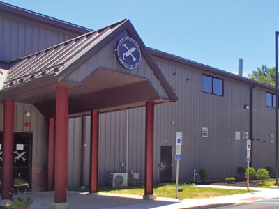 Brewing Company Steel Building Canopy Entrance NJ