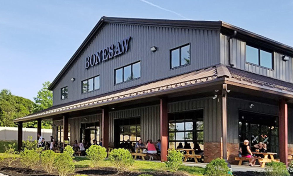 Brewing Company Steel Building Canopy Porch