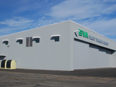 Single Slope Hangar Metal Building with Lean-To