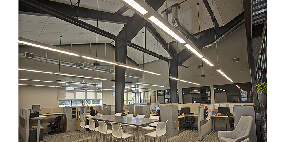 Corporate Steel Building Office Interior
