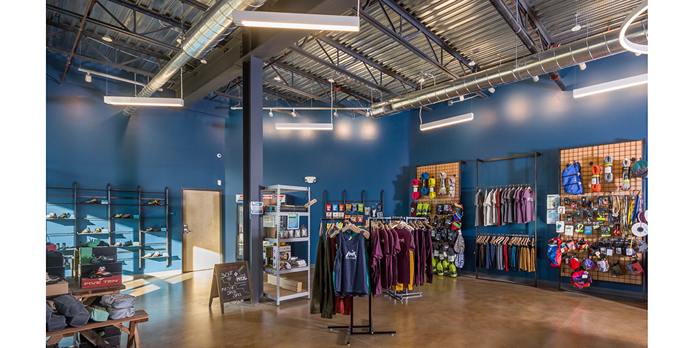 Rock Climbing Steel Building Interior