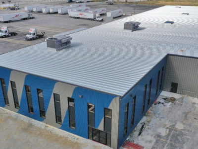Metal Building Warehouse Expansion Roof