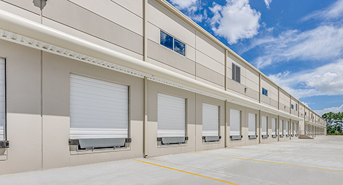 Commercial Overhead Doors on a Pre-Engineered Buiding