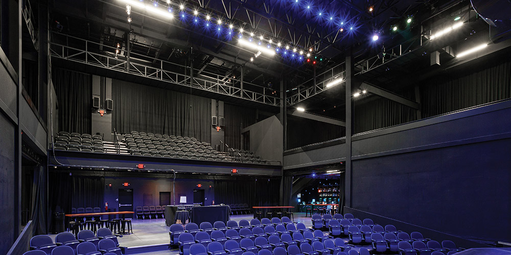 Stadium seating & mezzanines - Mickey's Black Box building