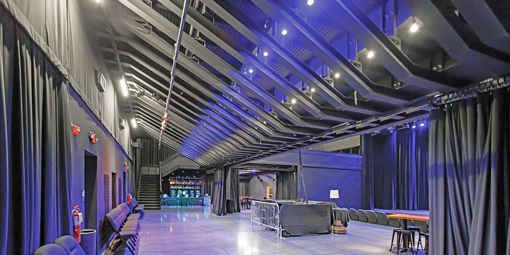 Steel Building interior for Mickey's Black Box