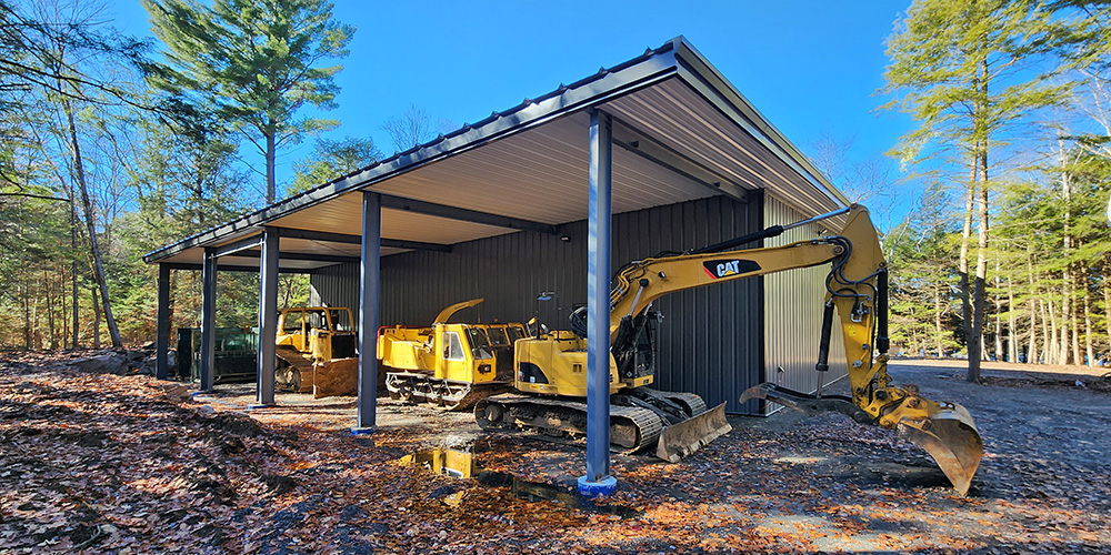 Agricultural storage steel building