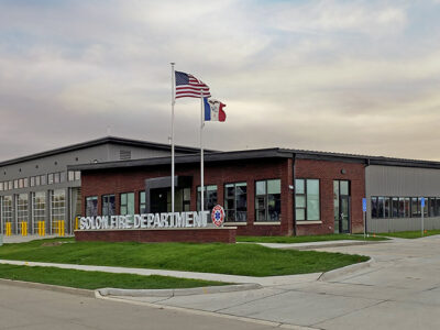 Metal building fire house