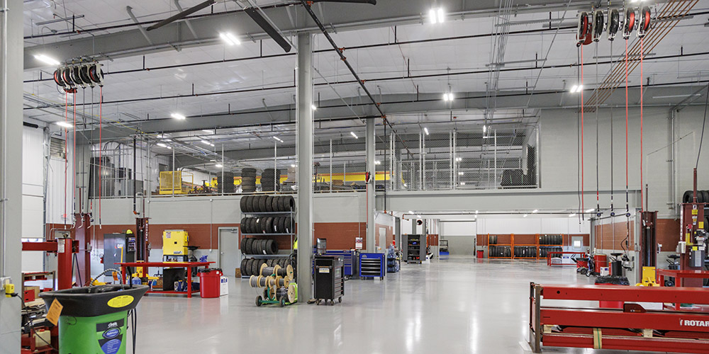 Maintenance Metal Building with mezzanine