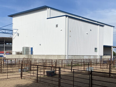 Concert stadium building for rodeo facility