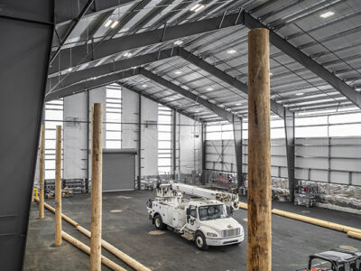 Steel Building Training Center with Mezzanine