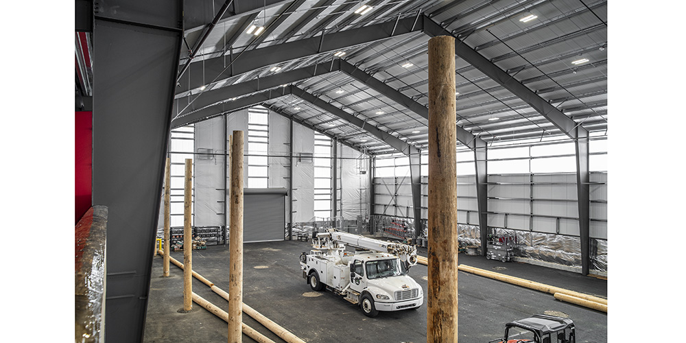 Steel Building Training Center with Mezzanine