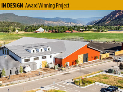 Metal building warehouse with retail facility