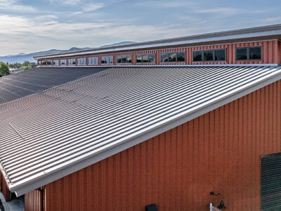 Metal building warehouse with clerestory