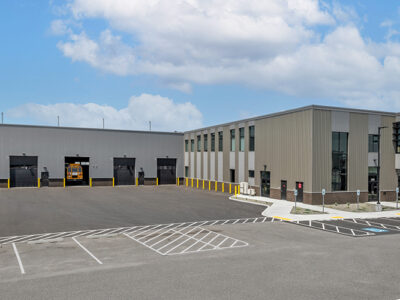 School transportation & maintenance building with office