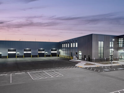 School transportation & maintenance building with office