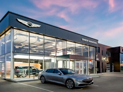 Auto dealership metal building