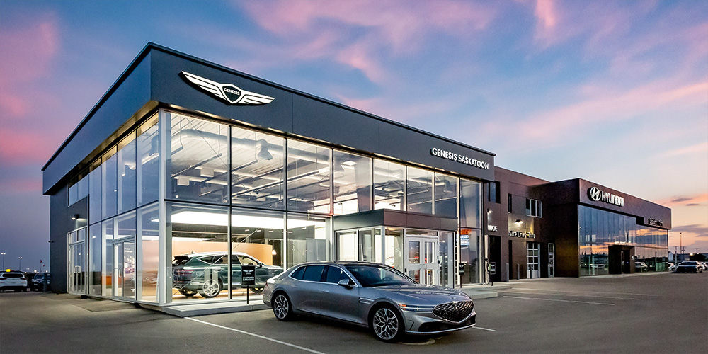 Auto dealership metal building