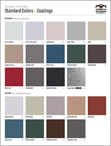 Metal Panels Color Chart