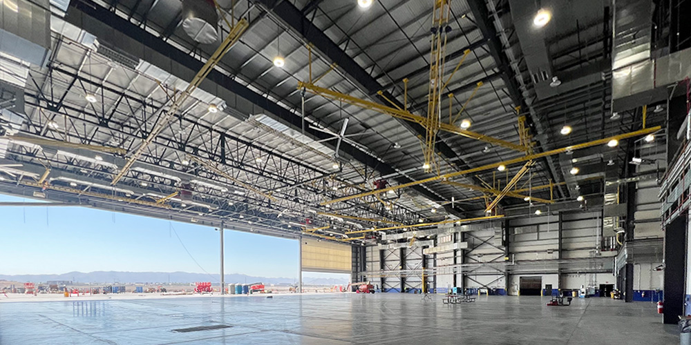Large maintenance hangar