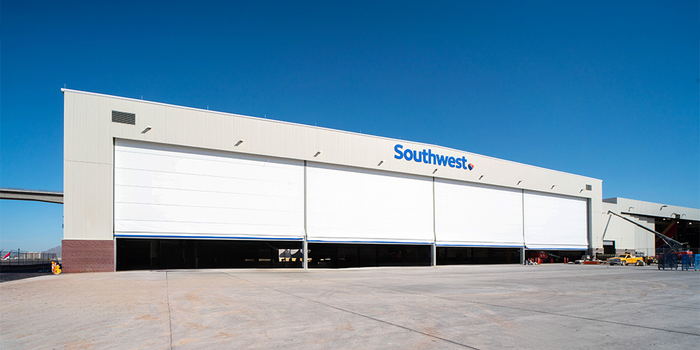 Southwest Airlines airport hangar
