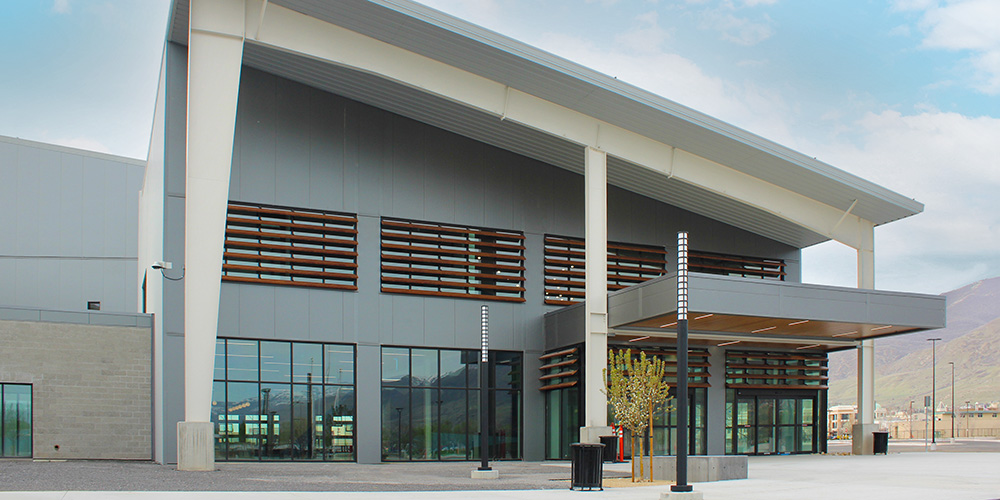 Metal building for gym