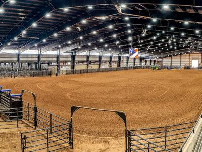 Metal building arena complex