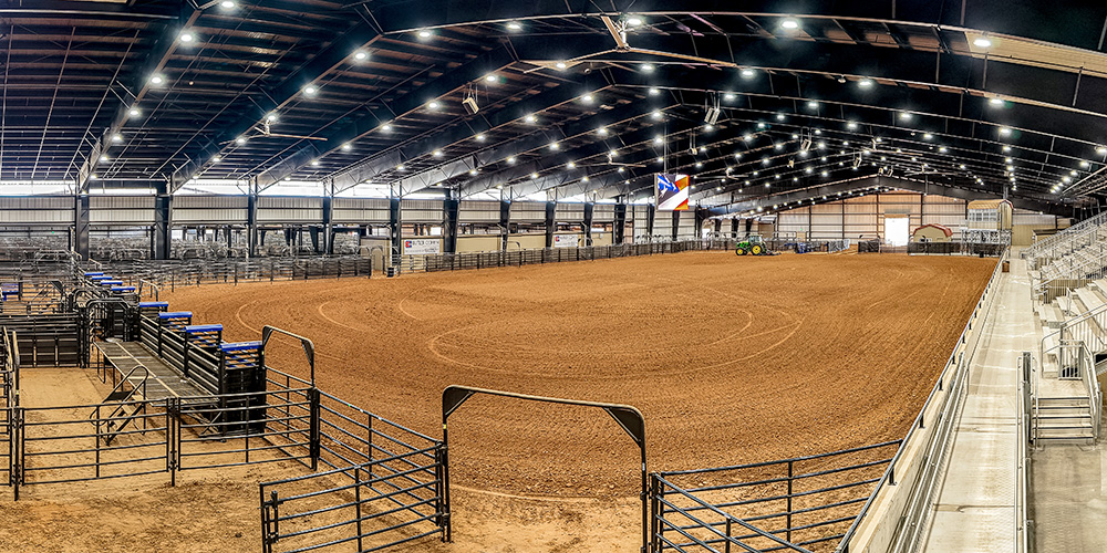 Metal building arena complex