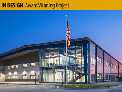 Metal building sanitation facility