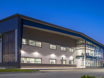 Dumpster fabrication building