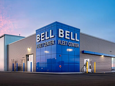 Service center metal building