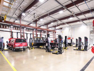 Steel building auto dealership