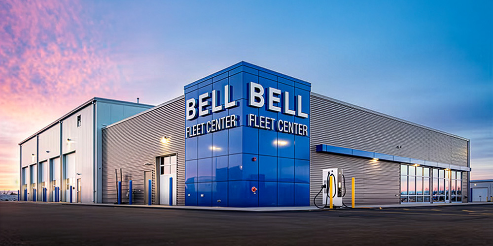 Service center metal building